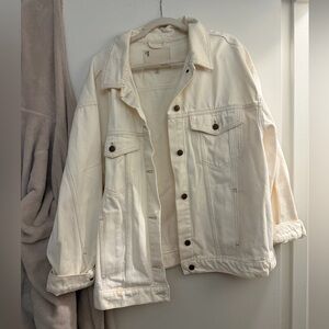 Pilcro white denim jacket